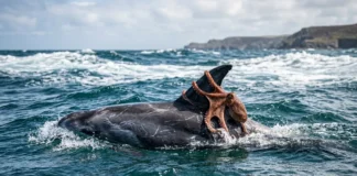 Polvo pega carona nas costas de golfinho e coincide com maior explosão da espécie em 75 anos Polvo pega carona nas costas de golfinho e coincide com maior explosão da espécie em 75 anos