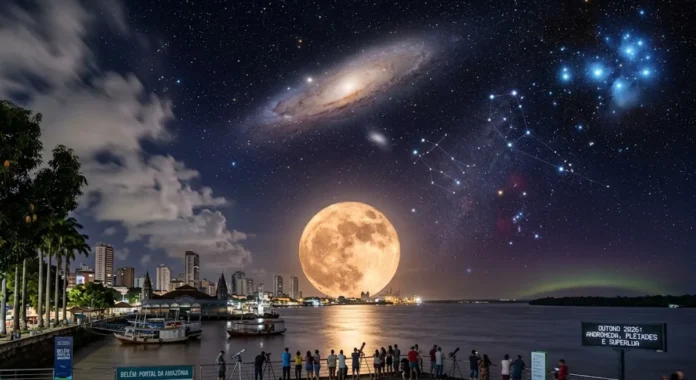 Outono de 2026 reúne Andrômeda, Plêiades e a primeira superlua em uma temporada de noites mais longas Outono de 2026 reúne Andrômeda, Plêiades e a primeira superlua em uma temporada de noites mais longas