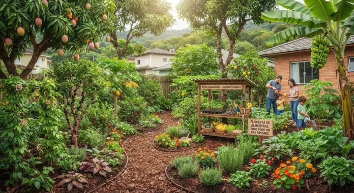 Floresta de alimentos transforma quintais em sistemas produtivos e mostra por que quase tudo pode vir das árvores Floresta de alimentos transforma quintais em sistemas produtivos e mostra por que quase tudo pode vir das árvores