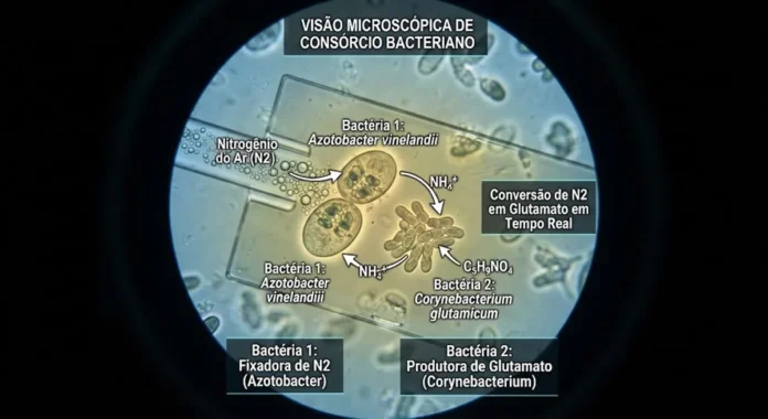 Duas bactérias transformam nitrogênio do ar em glutamato e chegam a 2 g por litro em fermentador Duas bactérias transformam nitrogênio do ar em glutamato e chegam a 2 g por litro em fermentador