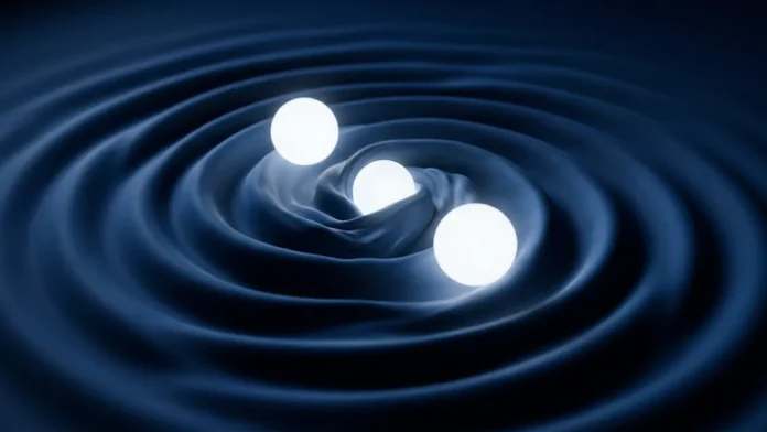 Ondas gravitacionais registram colisões de buracos negros e revelam como o Universo dobra espaço e tempo Ondas gravitacionais registram colisões de buracos negros e revelam como o Universo dobra espaço e tempo