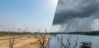 Seca e enchente passam a se alternar no mesmo território, e o clima extremo muda a rotina na Amazônia Seca e enchente passam a se alternar no mesmo território, e o clima extremo muda a rotina na Amazônia