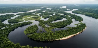 Mariuá reúne mais de 1.400 ilhas no rio Negro e forma um arquipélago fluvial que se estende por 140 quilômetros no Amazonas Mariuá reúne mais de 1.400 ilhas no rio Negro e forma um arquipélago fluvial que se estende por 140 quilômetros no Amazonas