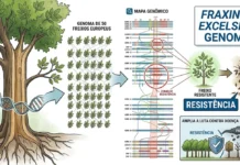Genoma de 50 freixos europeus revela genes ligados à resistência e amplia a luta contra doença florestal Genoma de 50 freixos europeus revela genes ligados à resistência e amplia a luta contra doença florestal