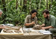 Crânio de quelônio ainda sem nome e resto de preguiça terrestre saem de terra indígena no Purus e seguem para estudo Crânio de quelônio ainda sem nome e resto de preguiça terrestre saem de terra indígena no Purus e seguem para estudo