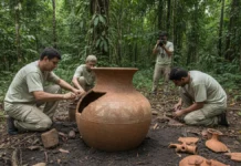 Iphan exige estudo antes de obra em terreno de Itacoatiara e arqueólogos encontram urna com restos de oito pessoas, incluindo duas crianças Iphan exige estudo antes de obra em terreno de Itacoatiara e arqueólogos encontram urna com restos de oito pessoas, incluindo duas crianças