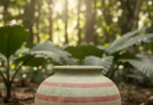 Pesquisadores analisam urnas funerárias do Médio Solimões e usam desenhos da cerâmica para situar informações que o osso sozinho não revela Pesquisadores analisam urnas funerárias do Médio Solimões e usam desenhos da cerâmica para situar informações que o osso sozinho não revela