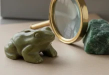 Muiraquitã verde em forma de sapo atravessa a arqueologia e uma hipótese tenta explicar como pedra dura foi perfurada Muiraquitã verde em forma de sapo atravessa a arqueologia e uma hipótese tenta explicar como pedra dura foi perfurada