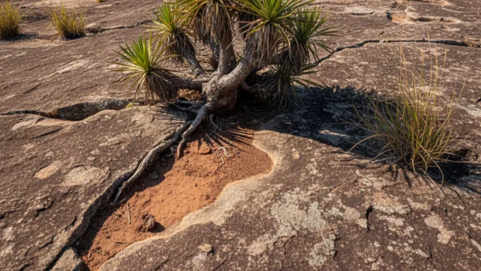 Plantas crescem sobre rochas expostas no Sudeste, armazenam até 48 toneladas de carbono por hectare e podem ajudar a restaurar áreas mineradas Plantas crescem sobre rochas expostas no Sudeste, armazenam até 48 toneladas de carbono por hectare e podem ajudar a restaurar áreas mineradas
