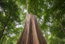 Angelim-vermelho de 88,5 metros é encontrado na Amazônia, leva cientistas a estudar gigantes de até 500 anos e seu papel no clima Angelim-vermelho de 88,5 metros é encontrado na Amazônia, leva cientistas a estudar gigantes de até 500 anos e seu papel no clima