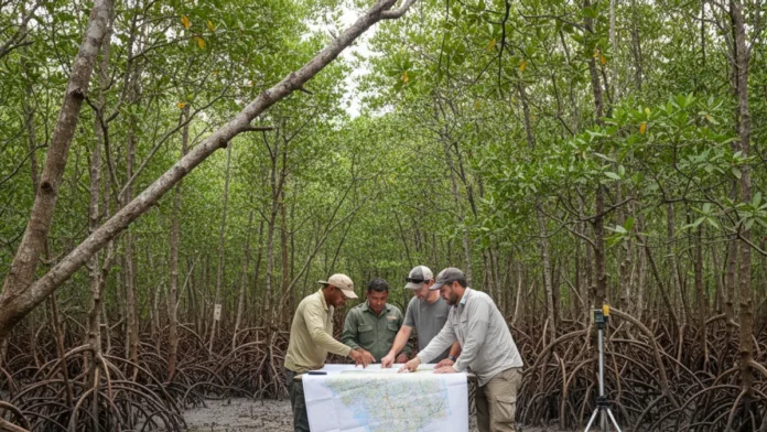 Pesquisadores e comunidades mapeiam cortes e caranguejos em quatro reservas no Pará e direcionam recuperação de áreas sensíveis Pesquisadores e comunidades mapeiam cortes e caranguejos em quatro reservas no Pará e direcionam recuperação de áreas sensíveis