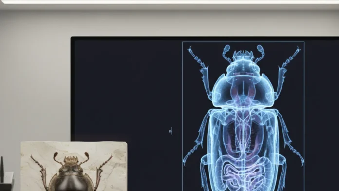 Microtomografia em fósseis do Ceará revela nova família de besouros que viveu no Brasil há 113 milhões de anos