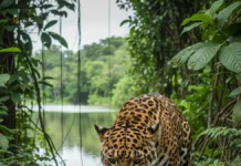 Pescador instala câmera em trilha de Rondônia e descobre onça-pintada mordendo pote após investigar imagens Pescador instala câmera em trilha de Rondônia e descobre onça-pintada mordendo pote após investigar imagens