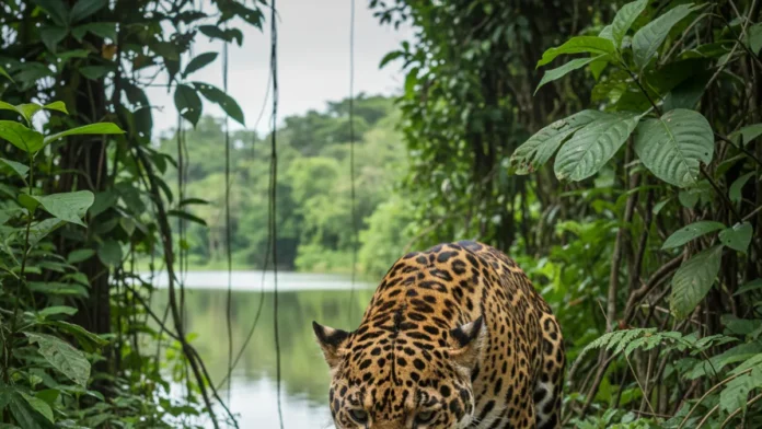 Pescador instala câmera em trilha de Rondônia e descobre onça-pintada mordendo pote após investigar imagens