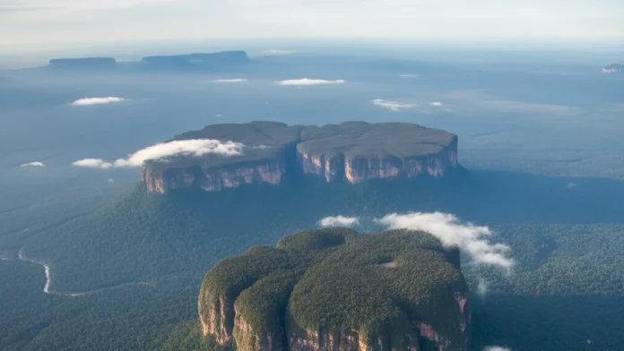 Equipe de 16 pesquisadores parte para o topo da Serra do Aracá, a 1.700 metros, em busca de espécies restritas aos tepuis amazônicos Equipe de 16 pesquisadores parte para o topo da Serra do Aracá, a 1.700 metros, em busca de espécies restritas aos tepuis amazônicos