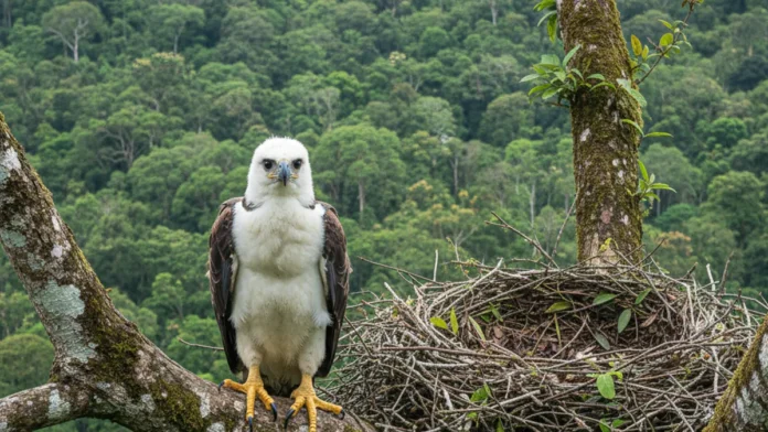 Equipe passa sete dias sob ninho de harpia na Bahia e tenta marcar filhote com GPS para acompanhar a vida em florestas fragmentadas Equipe passa sete dias sob ninho de harpia na Bahia e tenta marcar filhote com GPS para acompanhar a vida em florestas fragmentadas