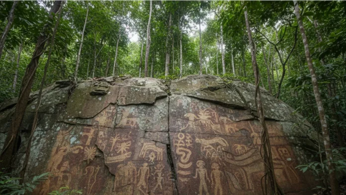 Após três expedições, projeto intercultural identifica primeiras pinturas rupestres no Alto Rio Negro e aproxima marcas ancestrais de histórias indígenas Após três expedições, projeto intercultural identifica primeiras pinturas rupestres no Alto Rio Negro e aproxima marcas ancestrais de histórias indígenas