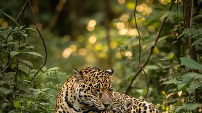Fêmeas de onça-pintada no Iguaçu emitem miados para filhotes, enquanto população local cresce de 11 para 25 animais Fêmeas de onça-pintada no Iguaçu emitem miados para filhotes, enquanto população local cresce de 11 para 25 animais