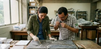 Fóssil de dinossauro com 57 cm revela asas e penas parecidas com as de aves, mas por uma rota própria Fóssil de dinossauro com 57 cm revela asas e penas parecidas com as de aves, mas por uma rota própria