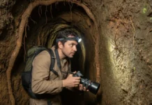 Biólogo entra em paleotoca atribuída à preguiça-gigante, percorre galerias subterrâneas que passam de 600 metros e encontra um amblypygi Biólogo entra em paleotoca atribuída à preguiça-gigante, percorre galerias subterrâneas que passam de 600 metros e encontra um amblypygi