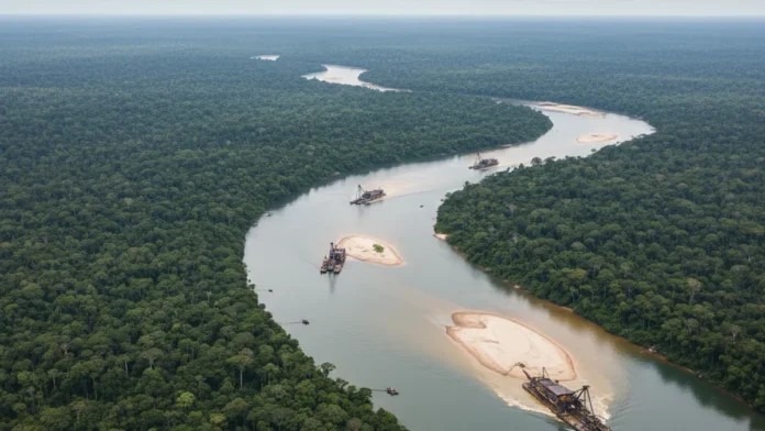 Greenpeace aponta PLG como fantasma no Pará após declaração de 4,5 quilos de ouro e encontra cinco dragas fora da área autorizada Greenpeace aponta PLG como fantasma no Pará após declaração de 4,5 quilos de ouro e encontra cinco dragas fora da área autorizada