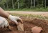 Escavação manual no sul do Amapá encontra ponta de flecha e base de vasilha, enquanto marcas preservadas revelam dificuldades de fabricação Escavação manual no sul do Amapá encontra ponta de flecha e base de vasilha, enquanto marcas preservadas revelam dificuldades de fabricação