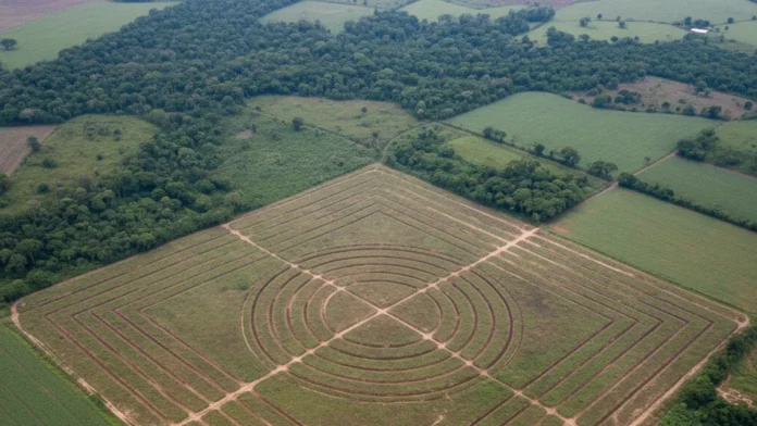 Fiscalização encontra valetas e muretas de geoglifos niveladas por plantio de soja no Acre e acordos protegem dois sítios e cadastram 400 Fiscalização encontra valetas e muretas de geoglifos niveladas por plantio de soja no Acre e acordos protegem dois sítios e cadastram 400