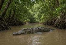Crocodilo passa cerca de 22 anos em cativeiro e é devolvido à natureza; após 127 dias de rastreamento, comportamento surpreende pesquisadores