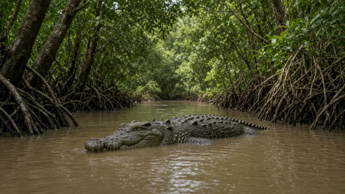 crocodilo-agua-salgada-sundarbans-rastreamento-jpg