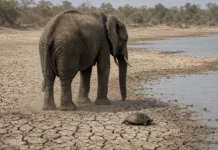 Câmera de trilha captura elefante ajudando tartaruga encalhada a sobreviver e dá tempo a morador para salvá-la, nos EUA