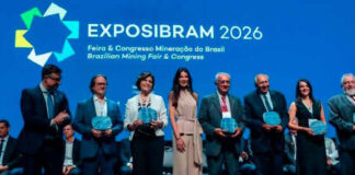 Expo & Congresso Brasileiro de Mineração 2026 Autoridades e lideranças do setor mineral no palco da Exposibram 2026