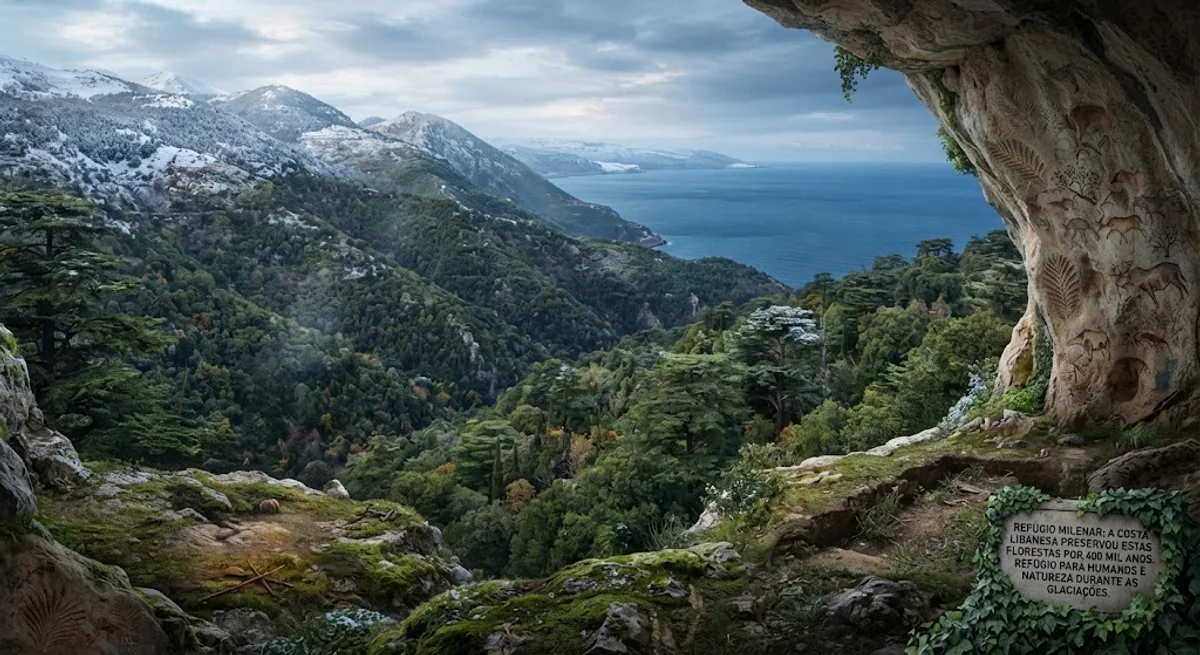 Costa do Líbano preservou florestas por 400 mil anos e virou refúgio para humanos em eras glaciais 1 Costa do Líbano preservou florestas por 400 mil anos e virou refúgio para humanos em eras glaciais