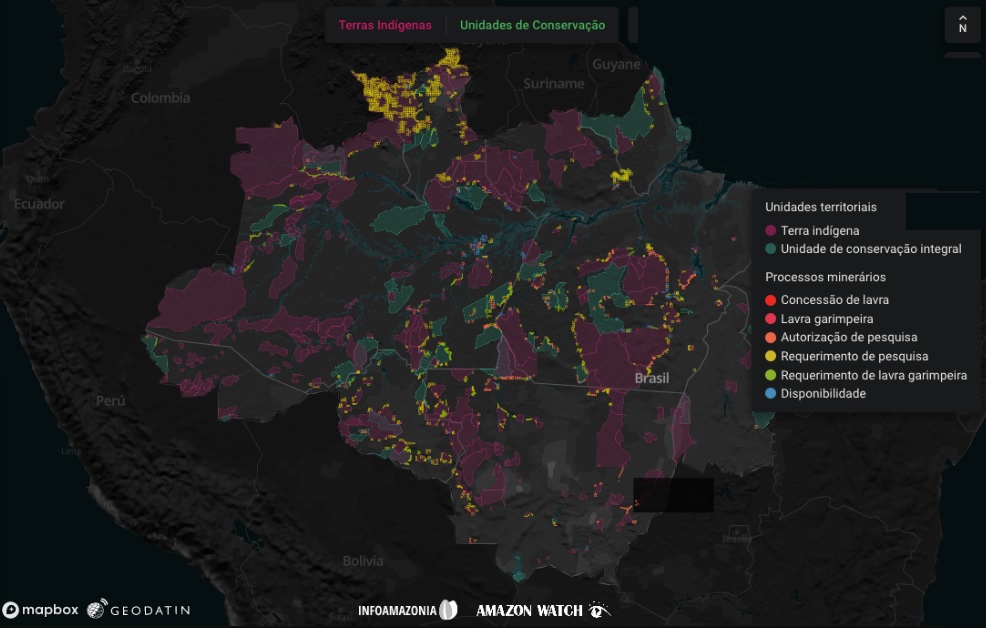 Startup cruza pedidos de mineração com áreas protegidas da Amazônia e transforma dados públicos em mapas de fiscalização 1 Startup cruza pedidos de mineração com áreas protegidas da Amazônia e transforma dados públicos em mapas de fiscalização