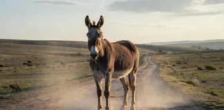 Por que a mula quase nunca consegue ter filhotes? Menos de 100 casos em 5 séculos desafiam uma regra ligada aos seus 63 cromossomos Mula adulta em estrada de terra no campo, híbrido de jumento e égua conhecido pela raríssima capacidade de gerar cria