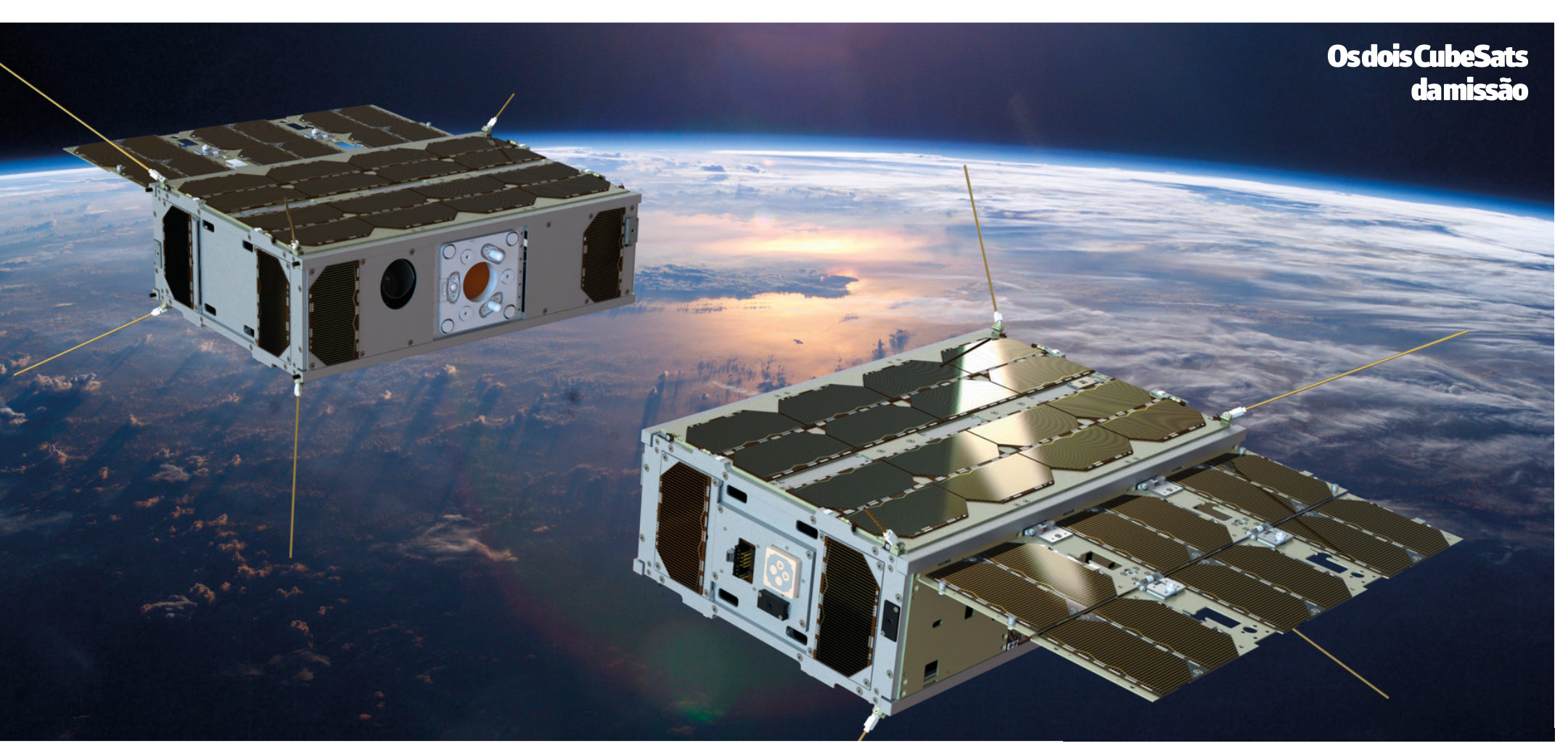 Perda invisível de calor: os polos da Terra estão mudando rapidamente 1 Os dois CubeSats da missão.