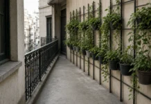 Vasos estão saindo do chão das varandas em 2026: nova tendência coloca plantas nas paredes e corrimãos para liberar espaço em apartamentos pequenos