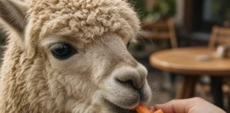 Café na Sérvia deixa 6 alpacas circularem entre as mesas, cobra cerca de €10 por visita e exige reserva prévia com regras para proteger os animais
