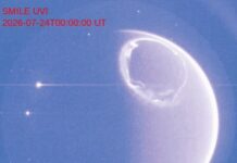 Satélite SMILE registra oval auroral completo em ultravioleta e revela turbulência invisível do solo Satélite SMILE registra oval auroral completo em ultravioleta e revela turbulência invisível do solo