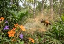 Abelhas perdem o cheiro das flores quando ozônio e óxidos de nitrogênio se misturam no ar Abelhas perdem o cheiro das flores quando ozônio e óxidos de nitrogênio se misturam no ar