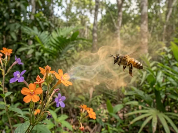Abelhas perdem o cheiro das flores quando ozônio e óxidos de nitrogênio se misturam no ar Abelhas perdem o cheiro das flores quando ozônio e óxidos de nitrogênio se misturam no ar