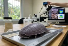 Isópode gigante de 32,2 cm fica décadas em coleção de Porto Rico até imagens revelarem nova espécie Isópode gigante de 32,2 cm fica décadas em coleção de Porto Rico até imagens revelarem nova espécie