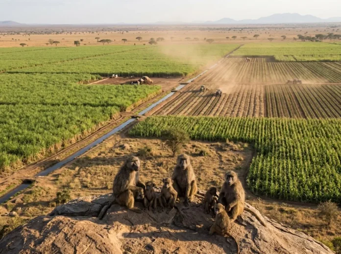 Agricultura intensiva isola babuínos em seis países africanos e reduz conexões genéticas da espécie Agricultura intensiva isola babuínos em seis países africanos e reduz conexões genéticas da espécie