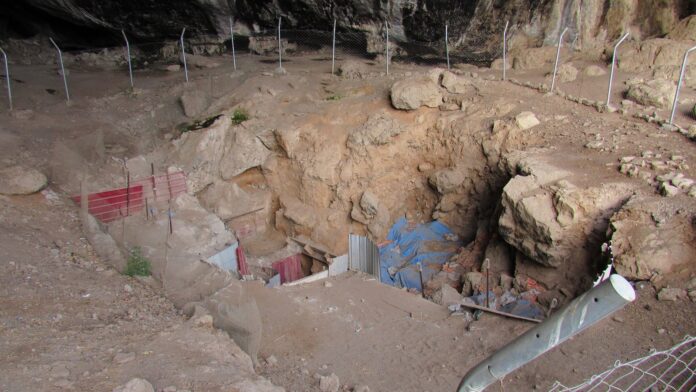 Furo redondo num osso de ombro de 75 mil anos revela que um neandertal morreu atingido por uma lança de madeira, anos depois de sobreviver a um golpe no rosto Furo redondo num osso de ombro de 75 mil anos revela que um neandertal morreu atingido por uma lança de madeira, anos depois de sobreviver a um golpe no rosto