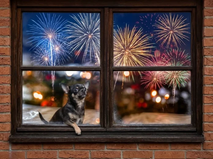 Fogos de artifício assustam cães, gatos e animais de criação; veja como reduzir o estresse em casa Fogos de artifício assustam cães, gatos e animais de criação; veja como reduzir o estresse em casa