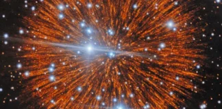 Estrela vista por astrônomos chineses e japoneses em 1181 deixou nebulosa com filamentos em forma de colar de nós de gás Estrela vista por astrônomos chineses e japoneses em 1181 deixou nebulosa com filamentos em forma de colar de nós de gás