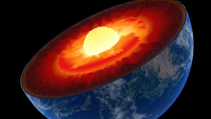Cientistas rastreiam hidrogênio, hélio e tungstênio em lavas vulcânicas e concluem que o núcleo da Terra vaza material há bilhões de anos Cientistas rastreiam hidrogênio, hélio e tungstênio em lavas vulcânicas e concluem que o núcleo da Terra vaza material há bilhões de anos