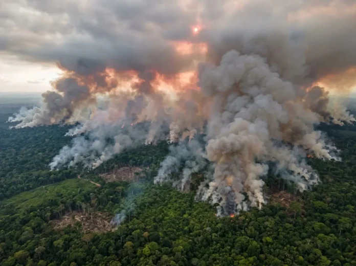 Amazônia emitiu em média 1,17 bilhão de toneladas de CO₂ a mais do que absorveu por ano entre 2010 e 2024, e o fogo é a principal fonte Amazônia emitiu em média 1,17 bilhão de toneladas de CO₂ a mais do que absorveu por ano entre 2010 e 2024, e o fogo é a principal fonte