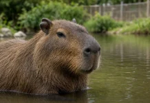 O animal mais cool do mundo desembarca no zoo, a capivara de até 65 kg vira estrela por flegma e memes,
