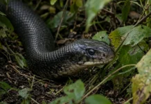 18 cobras-rei são retiradas de áreas residenciais em Bali em apenas 3 meses, e maior exemplar chega a 4,7 metros durante período de reprodução da espécie