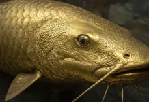 Peixe gigante de 271 kg some da natureza e vira estátua de ouro para memória, no Mekong